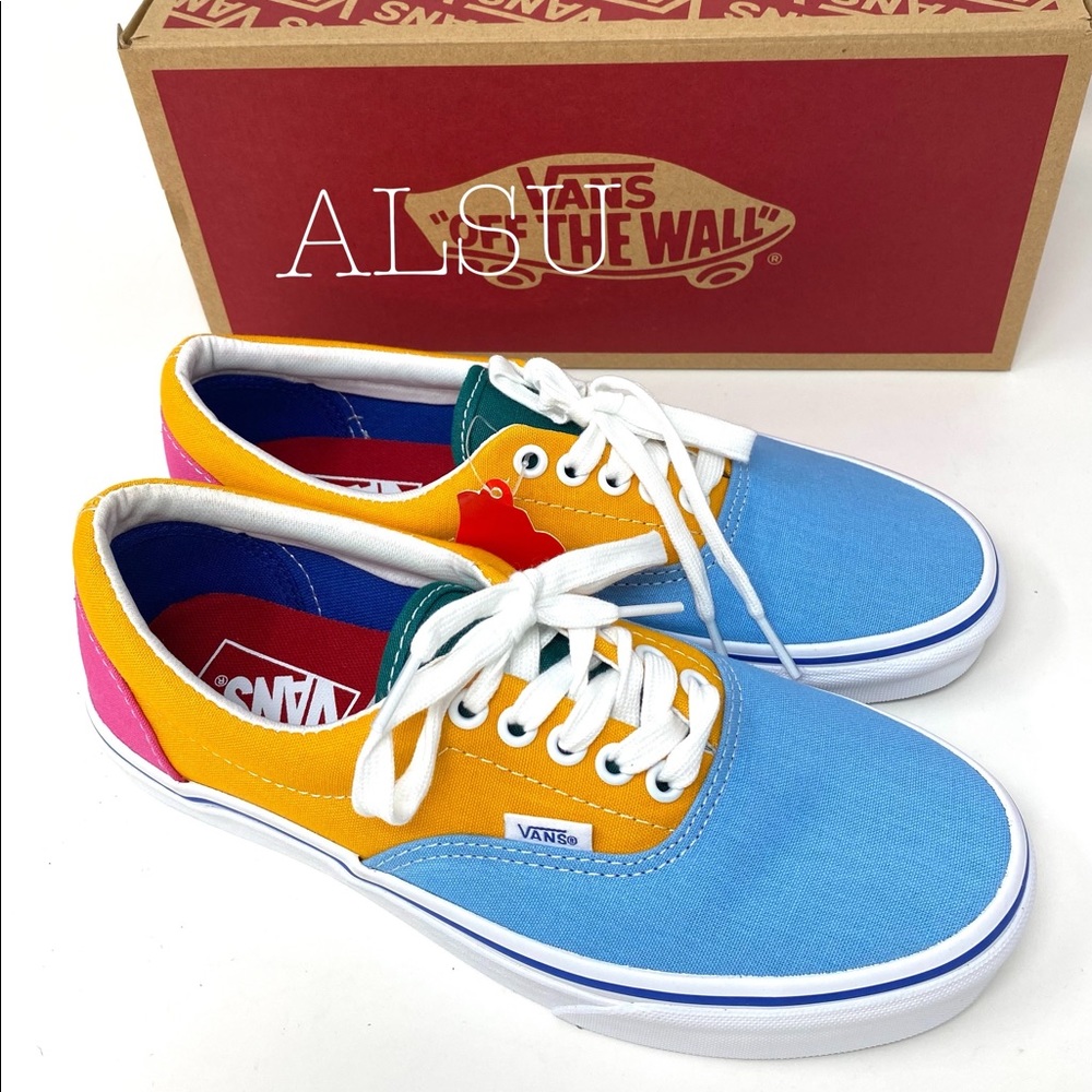 💖MEGA SALE💖VANS ERA Canvas Multi Low Sneakers Casual Women’s 6.5 VN0A38FRVOP - Picture 4 of 11